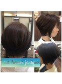大人可愛いショートボブ