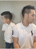 ワイルドアップバングツーブロックサイドパートショート キッズ