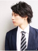 メンズ  髪型　ビジネス　30代　人気　パーマ ロング　長め