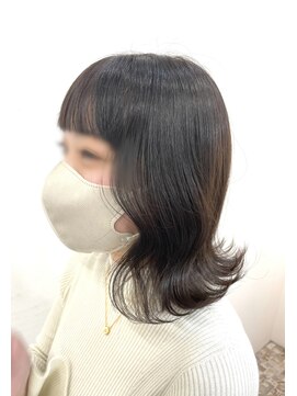 クリアリティ ヘアーサロン 京都駅前本店(clarity hair salon) #切りっぱなし#まろやかベージュ#韓国風ヘア ▼mtmr006