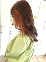 クレーチェ(CRECE)&nbsp;インナーカラー/イヤリングカラー/オレンジカラー◎20代30代