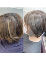ビューティークラブジェイ アルパーク前店(Beauty club.J) 白髪ぼかし、ハイライト、イヤリングカラー