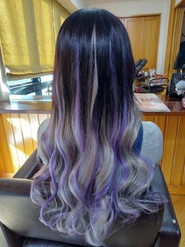 エクステンション クーチャー(Extention Cu'cha) エクステ120g シルバー×パープル