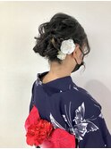 浴衣ヘア/アップスタイル/ふんわりアレンジ《遊佐光彩》