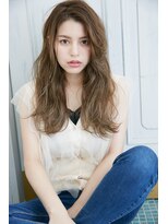 ローレン(LOREM)&nbsp;ロング/ウェーブロング/くすみグレージュ/ニュアンスカラー/小顔
