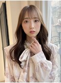 韓国前髪顔まわり×ヘルシーグレーベージュ【髪質改善】