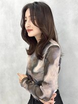 フォルテリノ ナゴヤ(FORTE Lino) 韓国前髪顔まわり×ショコラアッシュふんわりカール【髪質改善】