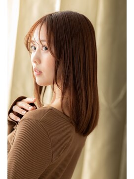 カバーヘア イヴ 戸頭店(COVER HAIR EVE) 美髪エアーストレート前下がりレイヤーロングZ戸頭20代30代40代