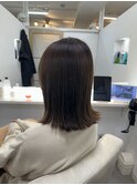 外ハネスタイル☆赤味消しカラー