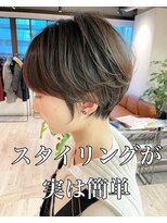 コワファーストナガサキシャンプーボーイ(COIFF1RST NAGASAKI SHAMPOO BOY)&nbsp;大人ショートボブ丸みショートカットマッシュショート前髪あり