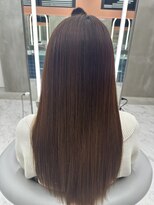 ロンドルーチェ 心斎橋(Lond luce)&nbsp;ダークアッシュ/ミディアムレイヤーカット［髪質改善/縮毛矯正］