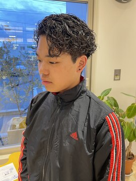 バランス ヘアーアンドアイラッシュ 野田店(balance.) 波パーマかきあげスタイル