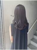 マットグレージュ 暗透け感 透明感カラー オリーブグレージュ