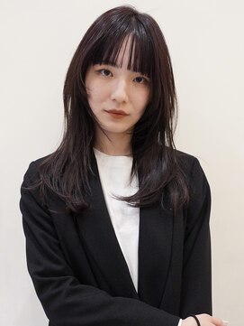 ビュートリアム 福岡(BEAUTRIUM) 大人の顔周りレイヤーカット/ワイドバング/暖色カラー