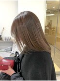 グレージュカラー/艶カラー/レイヤーカット