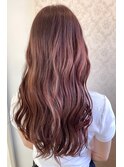 ピンクブラウンカラー