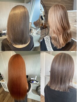 なりたいイメージに合わせあなたに似合うをご提案♪艶感溢れるトレンドカラーもお任せ！理想の最旬カラーを