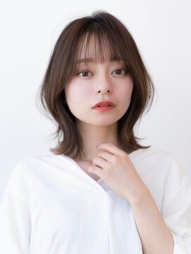 アンスリウム 吹田(Anthurium) ミディアムレイヤー/大人可愛い/髪質改善/シースルーバング