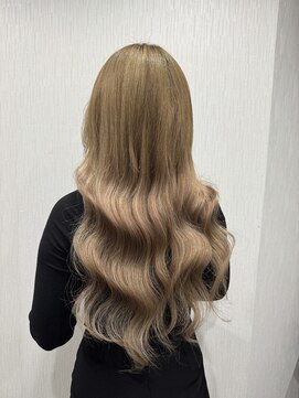 フロレゾンヘアデザインエクステ(floraison hair design exte) プルエクステハイトーンロング