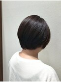 アッシュブラウンカラーマニッシュ透明感小顔スタイル0代30代