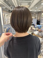 シェノン 赤羽店(CHAINON)&nbsp;丸みショート赤み抑えた柔らか艶感カラー赤羽美容室