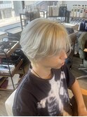 外国人風マッシュ×ホワイトミルクティー
