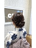 【お祭り】ゆるふわシニヨン
