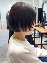 リディー(Lidee)&nbsp;Lideeお客様snap前上がりボブの暗めカラー