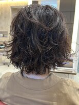 アミリアバイザザ(amiliea by ZA/ZA)&nbsp;癖を生かしてクシャボブヘアー