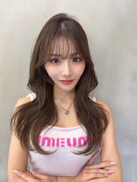 ロンドルーチェ 心斎橋(Lond luce) ダークアッシュ/ミディアムレイヤーカット［髪質改善/縮毛矯正］