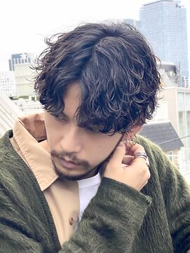 エリマ 横浜西口(elima) 横浜メンズカット波巻きパーマスパイラルパーマセンターパート