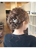 ヘアセット/ヘアアレンジ/結婚式/ふんわり/リボンアレンジ/佐賀