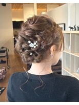 アパートメントヘアー&nbsp;ヘアセット/ヘアアレンジ/結婚式/ふんわり/リボンアレンジ/佐賀