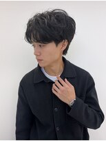 ハニー 町田(HONEY)&nbsp;シャドウパーマ/アップバング/刈り上げなし/黒髪マッシュ 3