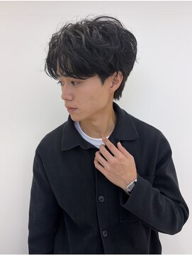 ハニー 町田(HONEY) シャドウパーマ/アップバング/刈り上げなし/黒髪マッシュ 3