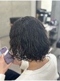 MEN’S HAIR/サーフカール/刈り上げセンターパート/稲毛