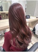 韓国ヘア髪質改善ブリーチなしダブルカラーラベンダーピンク