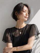 アッシュ 学芸大学店(Ash)&nbsp;グラボブ/大人女性/ナチュラルブラウン/脱白髪染め/白髪ぼかし
