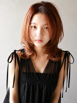フリップビーアヴェダ(FLIP B AVEDA)&nbsp;本八幡×ミディアムレイヤー×オレンジブラウン