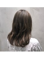 アンド バイ ヘアサロン(AND by hair salon) カーキブラウンカラー