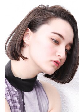 モニカ 西宮北口(Monica) 大人かわいい伸ばしかけグレージュナチュラルボブ