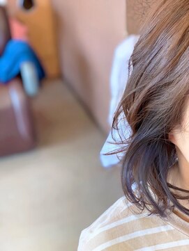 ヘアーメイク リボーン ムーヴ(hair make re:bbon move) インナーカラー×ブルーアッシュ