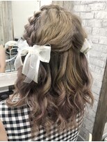 ヘアセット専門店 ナゴミ 渋谷店(nagomi)&nbsp;ハーフツインテール/三つ編み/編み込み/ヘアセット/ヘアメイク