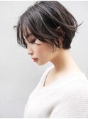 【morio原宿】2019髪型大人かわいい黒髪ショートボブパーマ