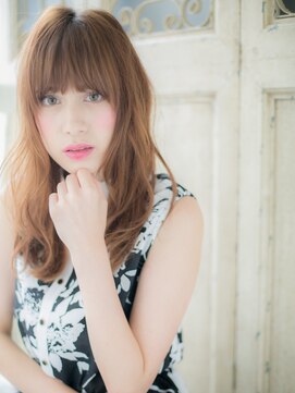 モッズ ヘア 福岡姪浜店(mod's hair) *mod's姪浜/ブラッドオレンジくるくる波巻きフェミニンロングg