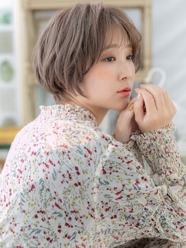 カバーヘアアンドスパ ブリス 浦和(COVER HAIR&SPA bliss) ハイトーンカラーくせ毛風小顔ウルフボブTb3浦和20代30代40代