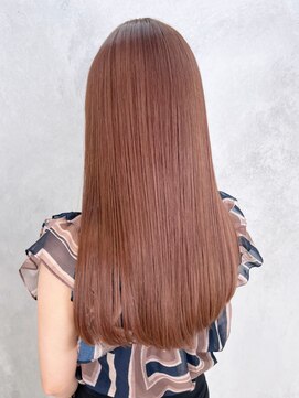 アルバム 渋谷パルコ(ALBUM) ピンクベージュ_チェリーブラウンフェミニンロング_ba412751