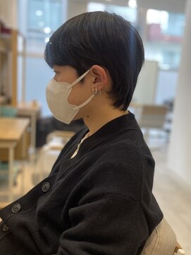 ミレバイジェニー (mirae by geny) 韓国人風ソフトマッシュウルフS ツーブロックマッシュ