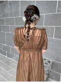 アレンジヘア編みヘア