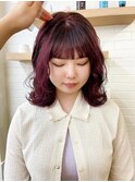 ピンクカラー/赤系カラー×美髪韓国へア[横浜/東神奈川]